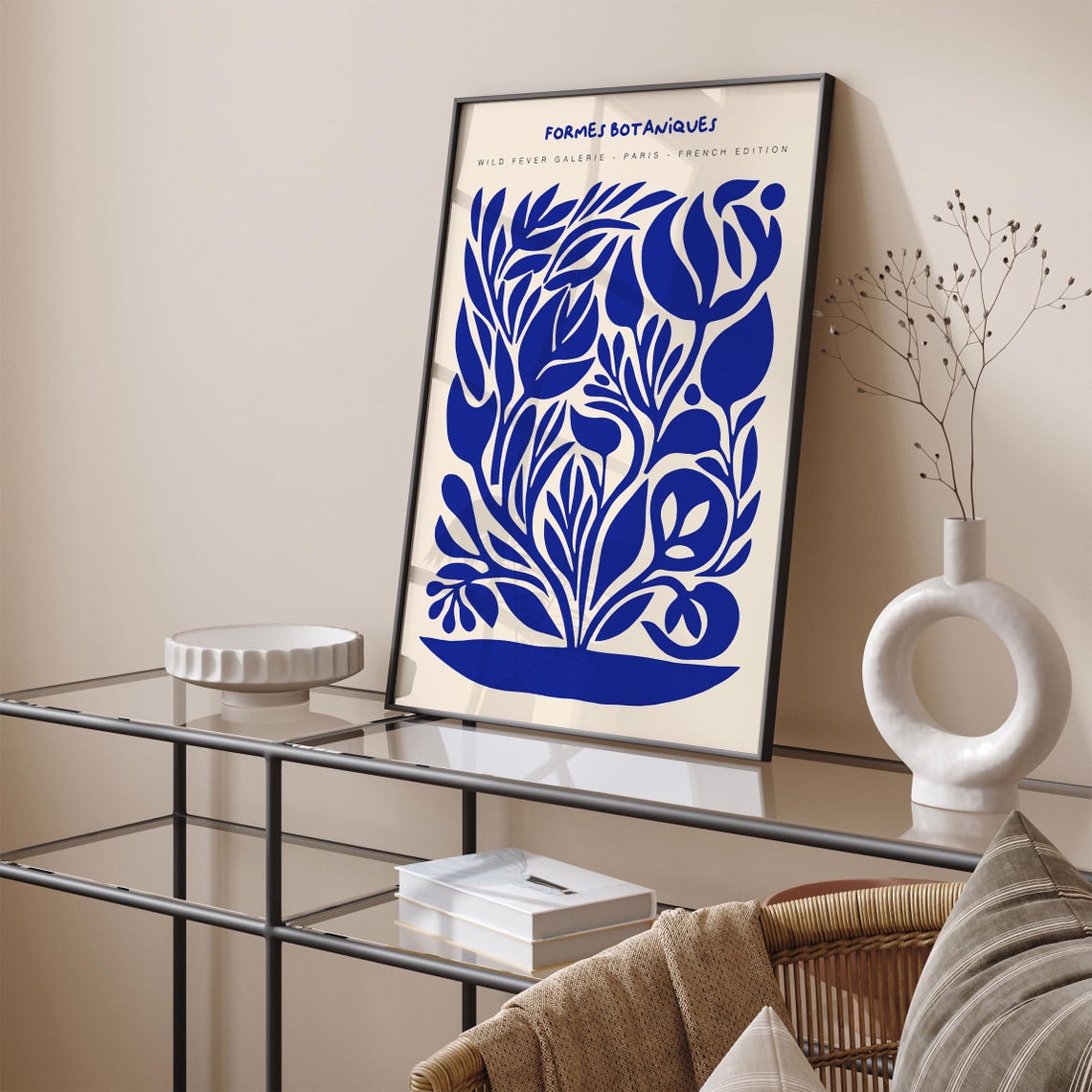 Formes Botaniques French Edition Blue Botanical Paris Poster - Image 5
