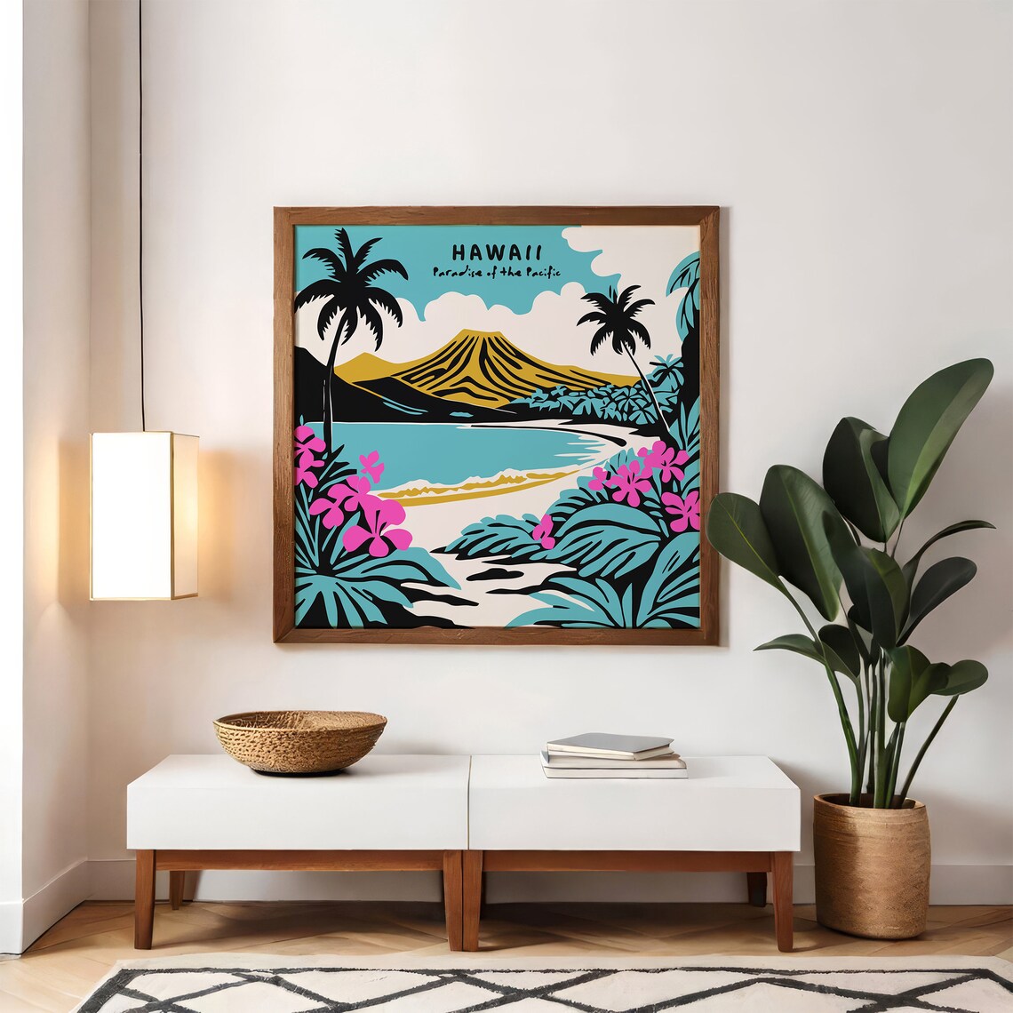 Hawaii Paradise Of The Pacific Volcano Bay Vintage Travel Poster - Image 6