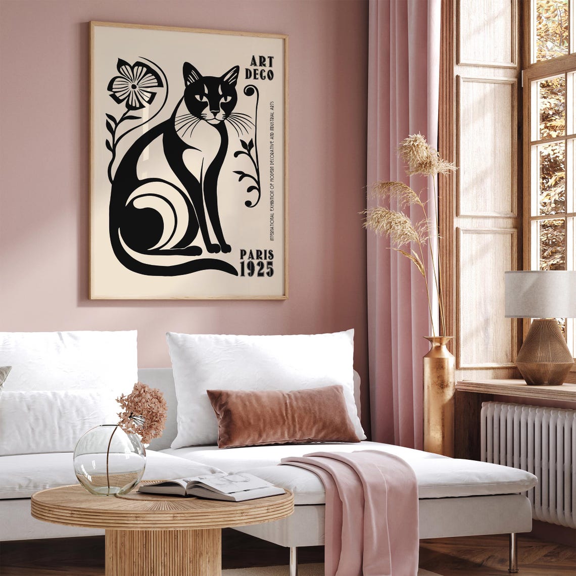 Art Deco Black Cat Paris 1925 International Exhibition Poster - Image 6