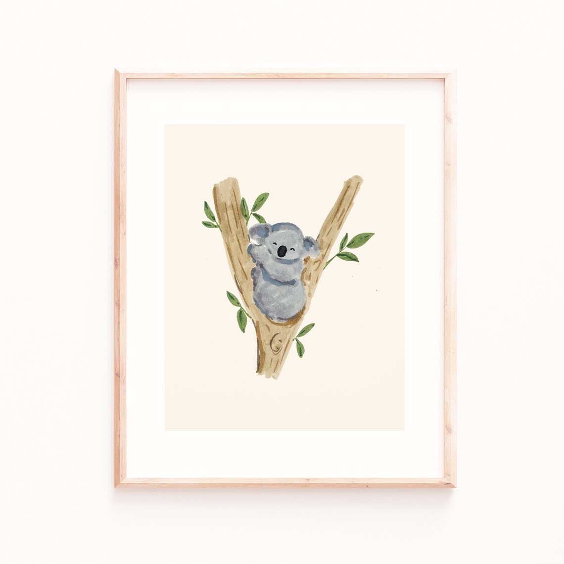 Koala Art Print, Kids Room Nursery Decor