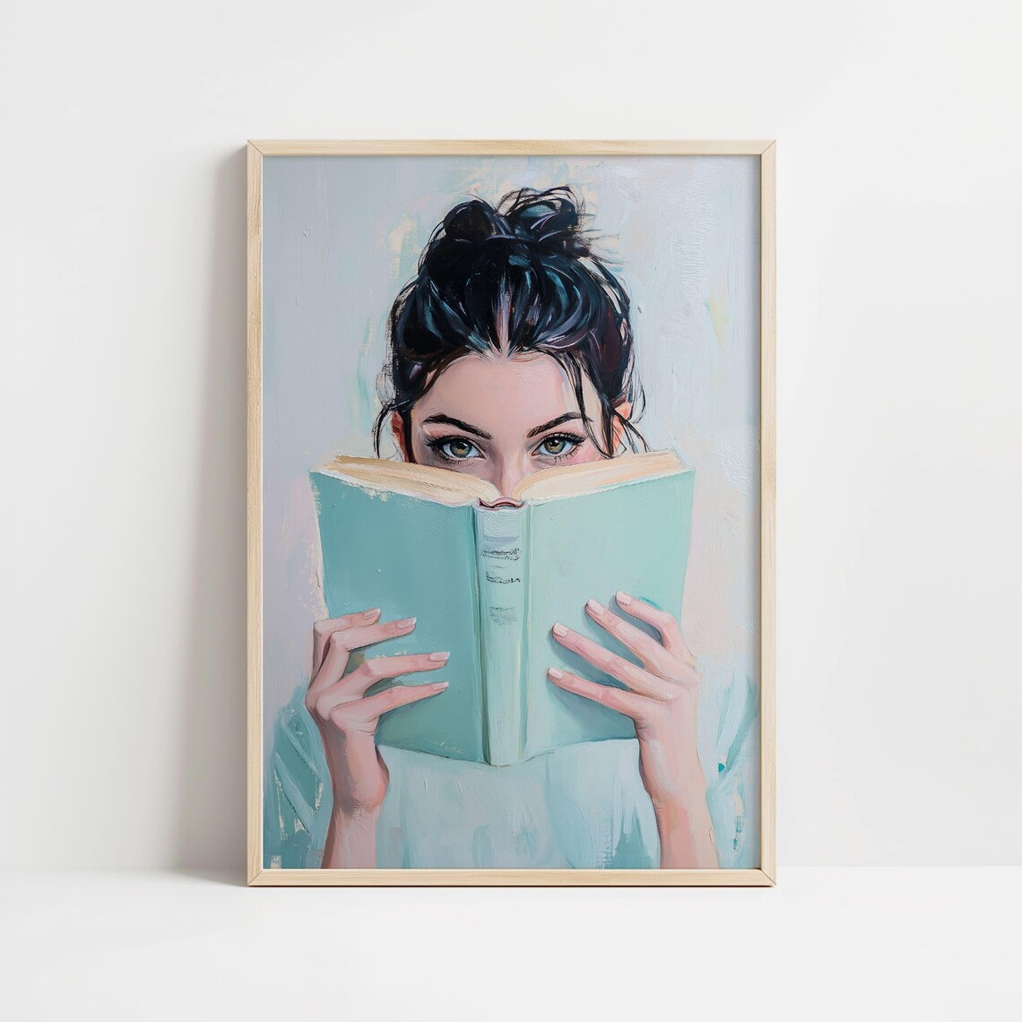 Woman Reading Book Art Print, Bookish Girl Decor - Image 8