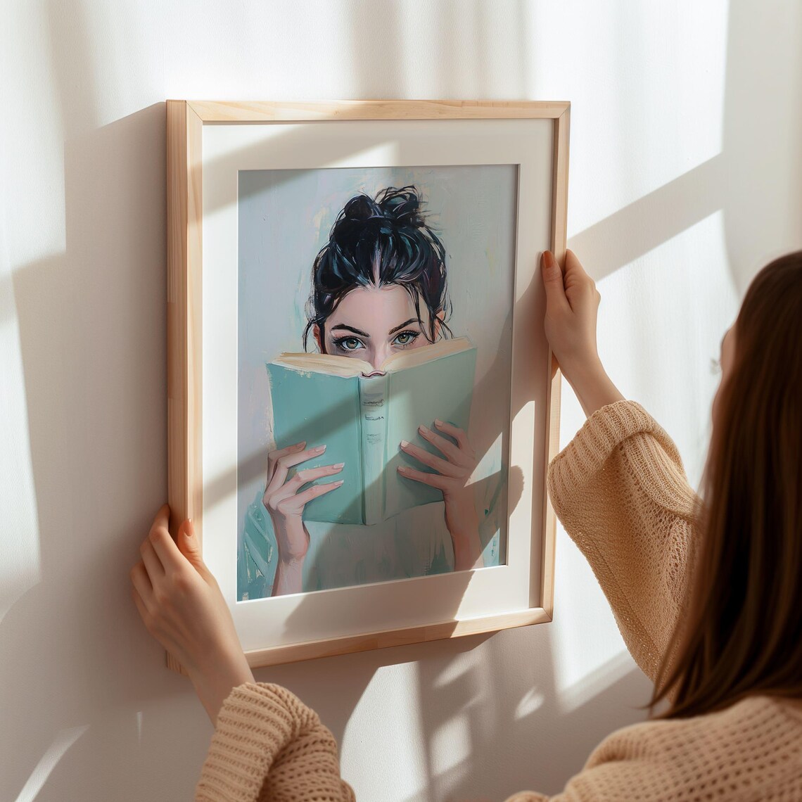 Woman Reading Book Art Print, Bookish Girl Decor - Image 7