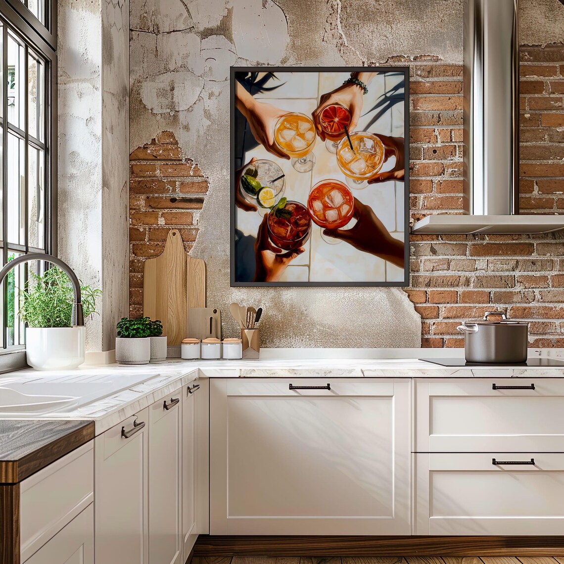 Cocktail Art Print, Trendy Bar Cart Kitchen Decor - Image 5