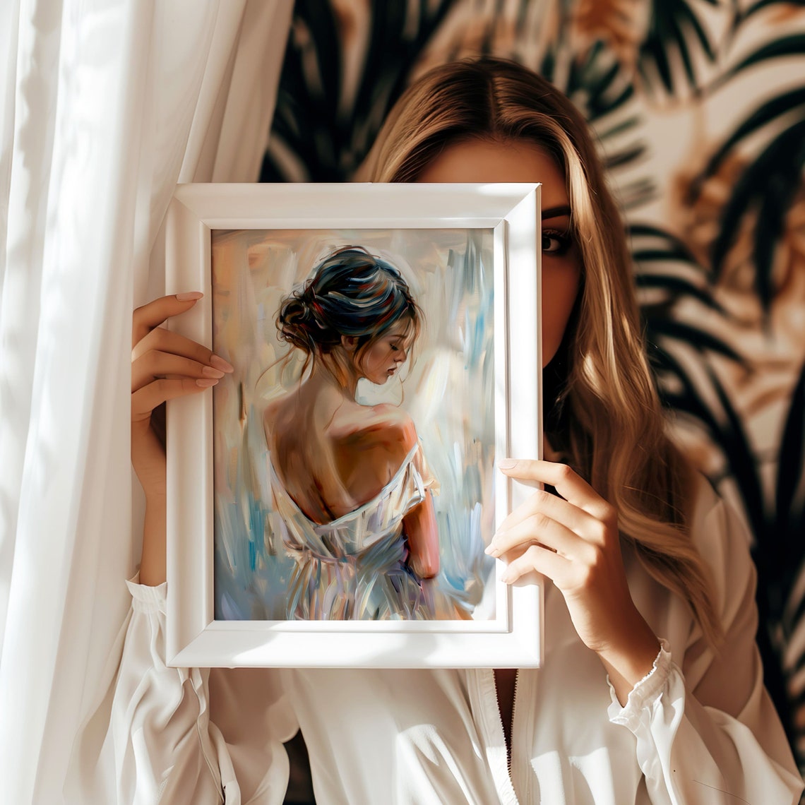 Soft Abstract Woman Portrait Art Print Feminine Wall Art Modern Home Decor Printable Art Instant - Image 6