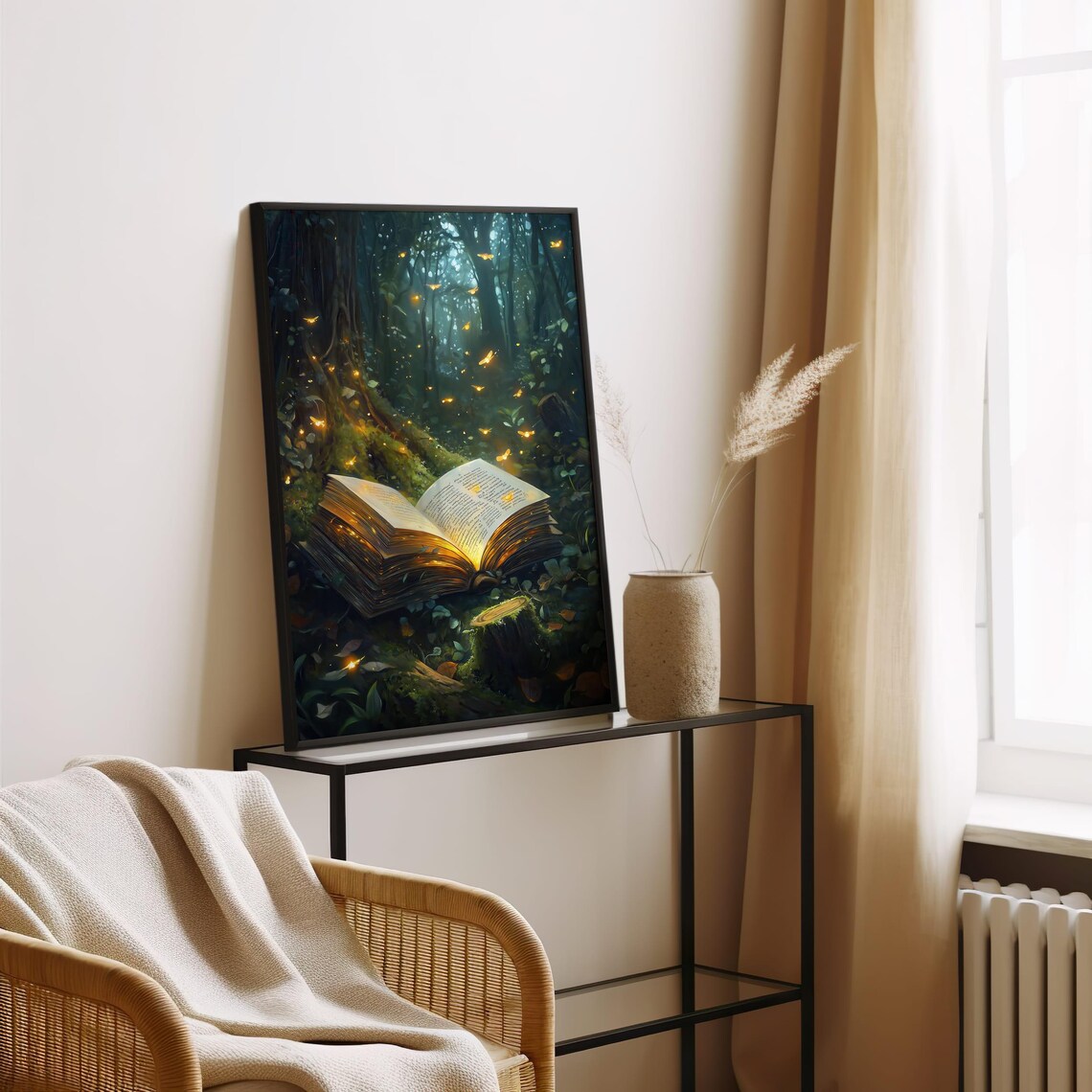Enchanted Forest Book Art Print, Whimsical Decor - Image 4