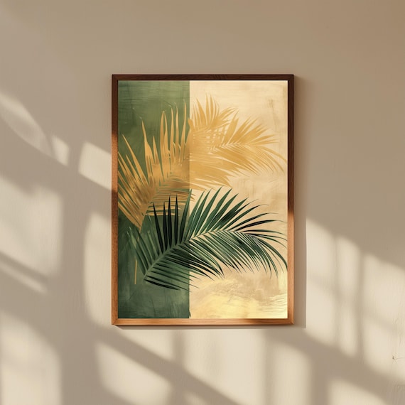 Abstract Botanical Print Modern Floral Fine Art Decor
