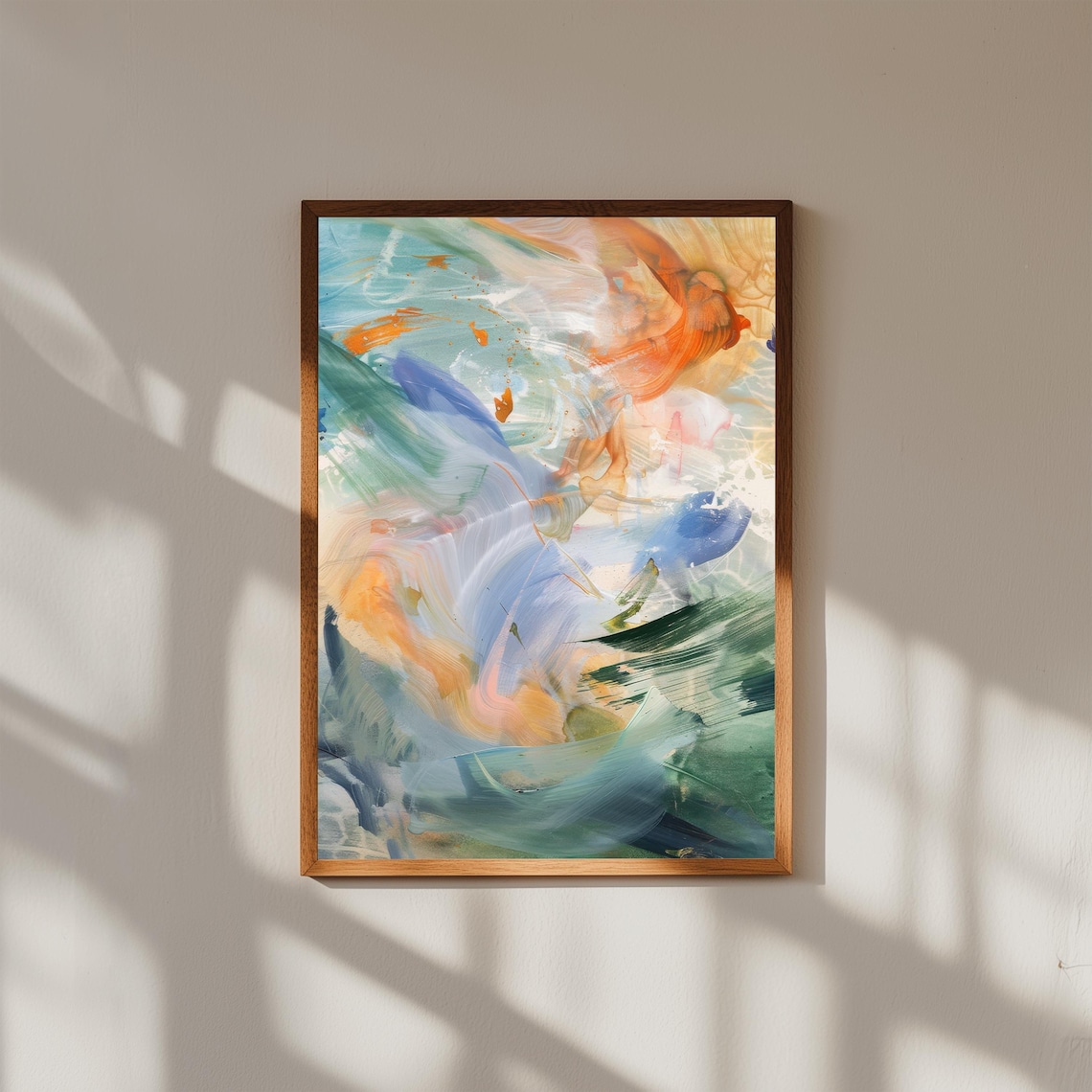 Lyrical Abstraction Art Print Expressive Modern Fine Decor