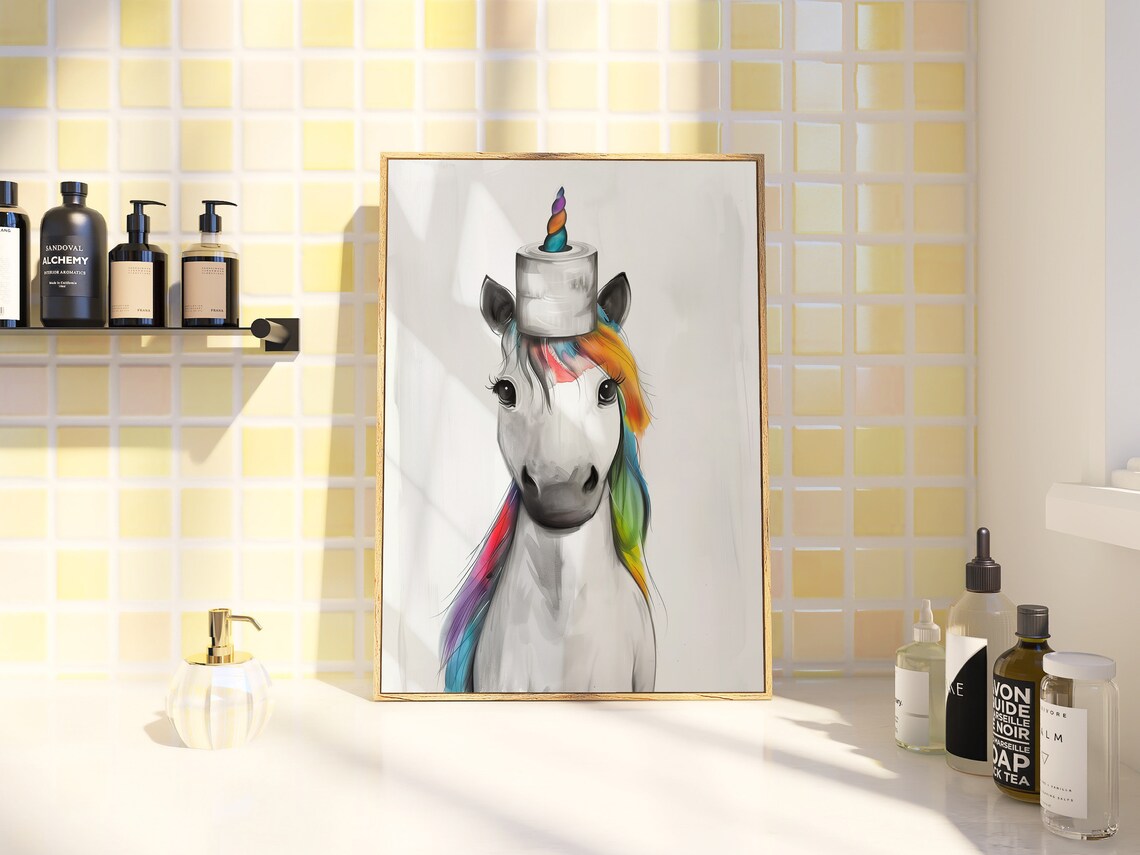 Unicorn Watercolor Art Print, Fairytale Decor - Image 2