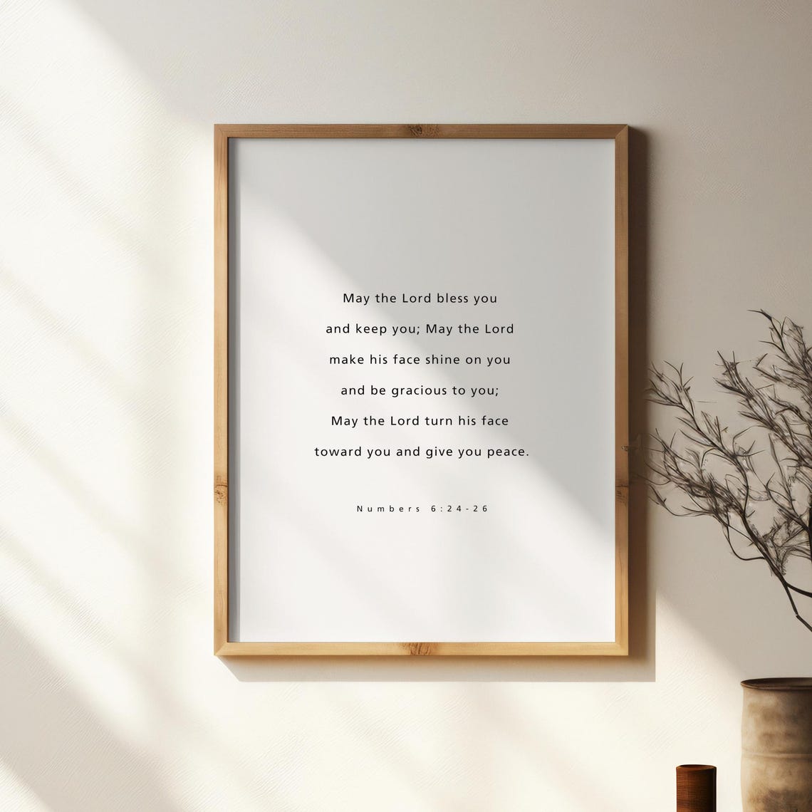 May the Lord Bless You Numbers 62426 Scripture Verse Wall Art