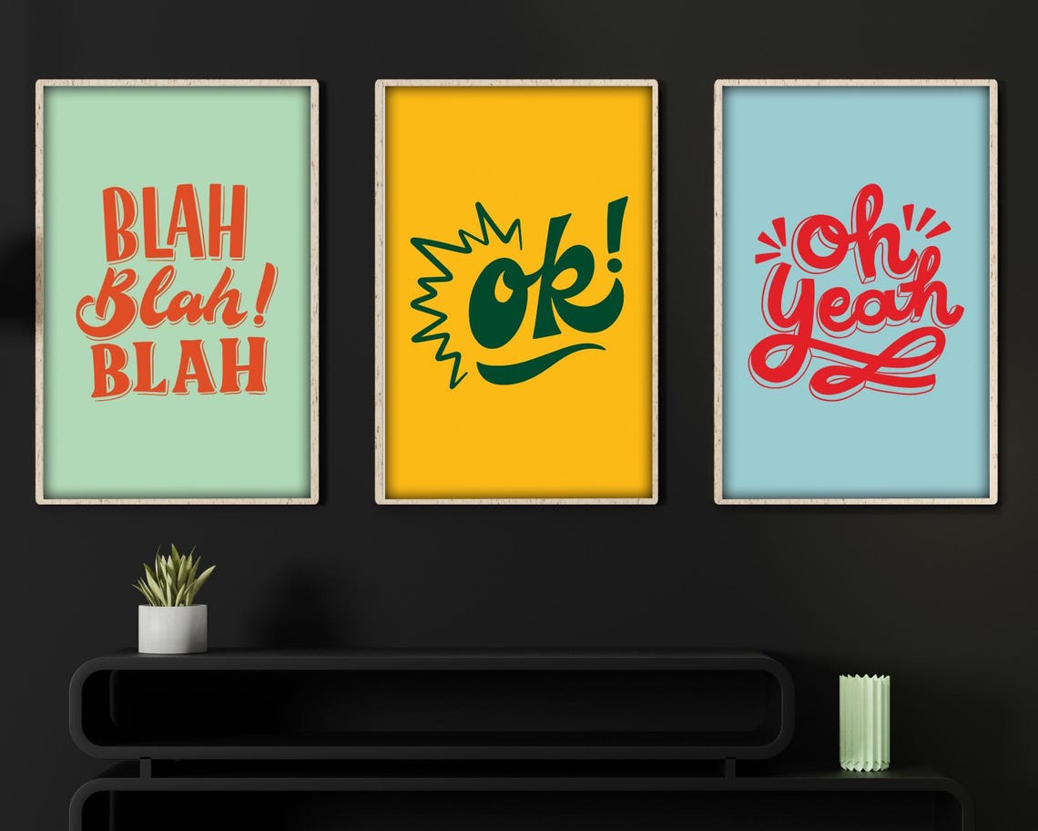 Funny Quote Typography Bundle, Playful Prints - Image 3