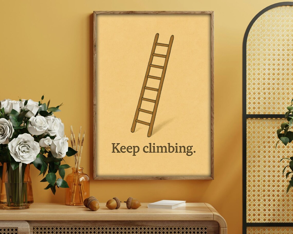 Keep Climbing - Motivational Adventure Art Print - Image 4