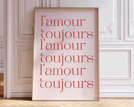 Typography Print Coquette Room Decor Aesthetic Poster Trendy Wall Art Quote Inspirational Aesthetic Wall Decor Printable Valentines Decor