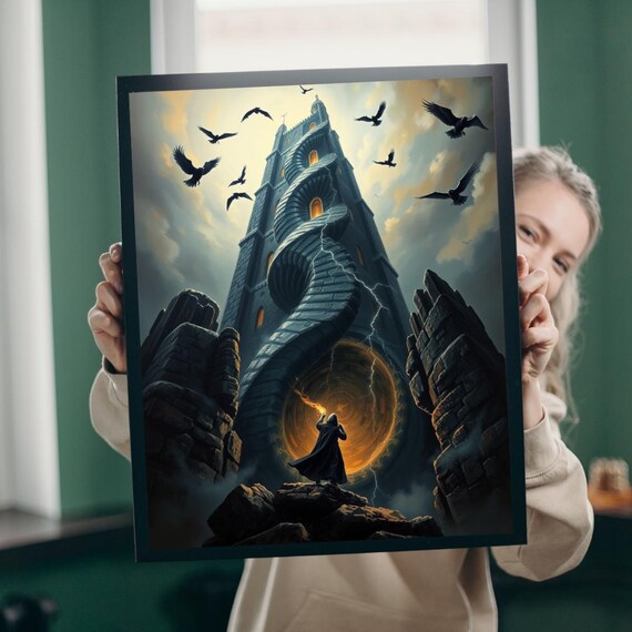 Gothic Tower Jigsaw Puzzle Fantasy Art Brain Teaser