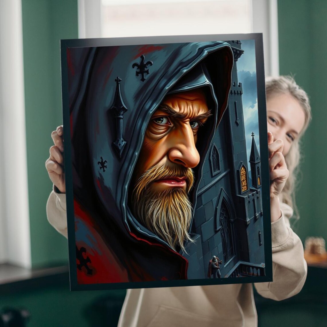 Mystical Wizard Puzzle, Fantasy Art Print
