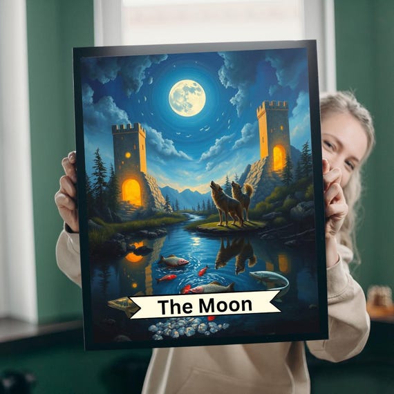 Tarot Moon Jigsaw Puzzle Moonlit Castle Family Game Night