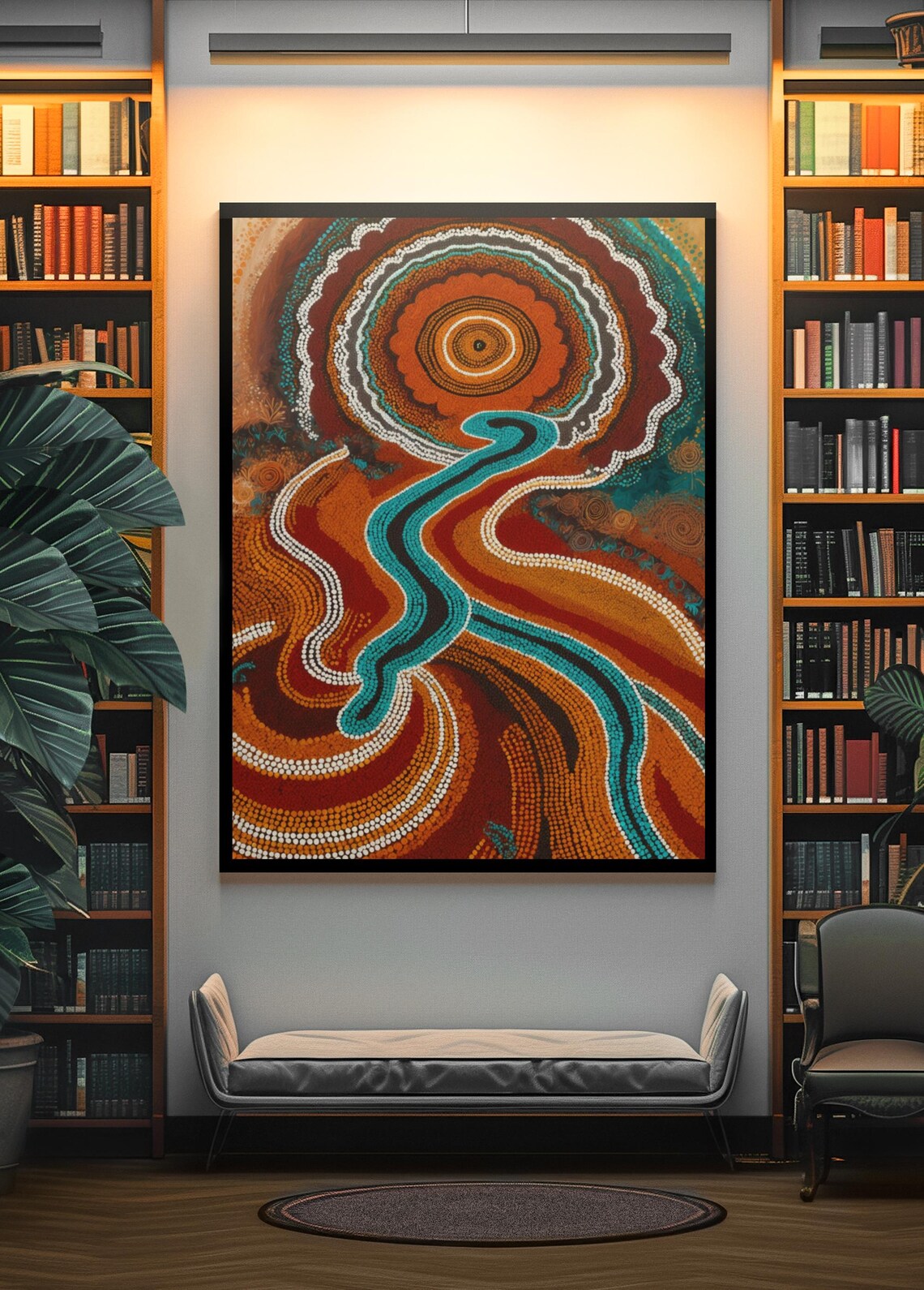 Aboriginal Dot Art Print, Australian Decor - Image 4