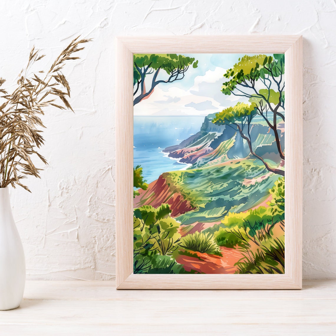 Waimea Canyon Red Cliffs Overlooking the Pacific Ocean Kauai Poster - Image 3