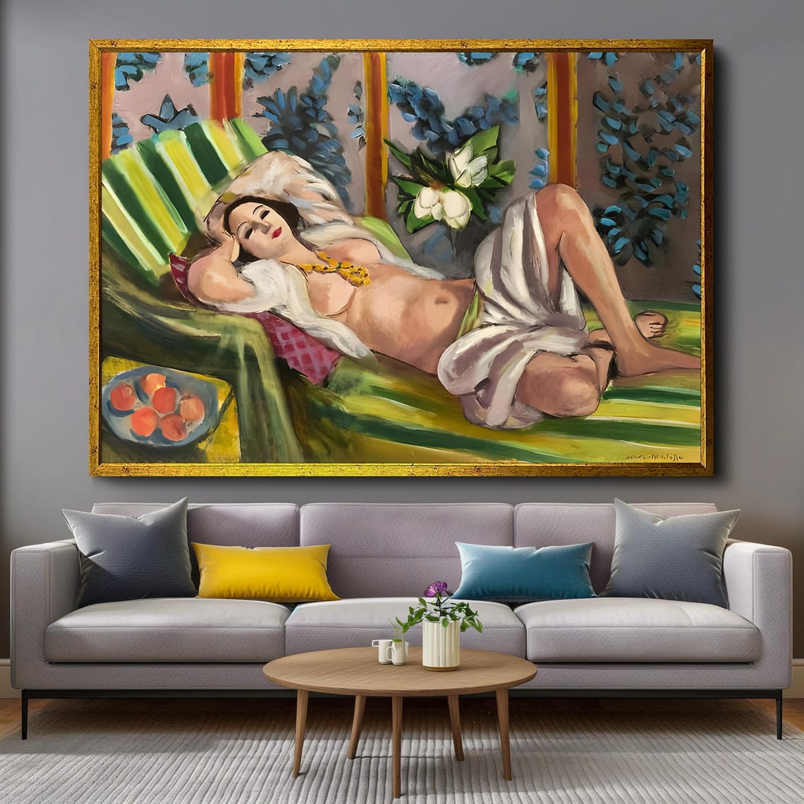 Henri Matisse Odalisque Couchée aux Magnolias Reclining Poster - Image 4