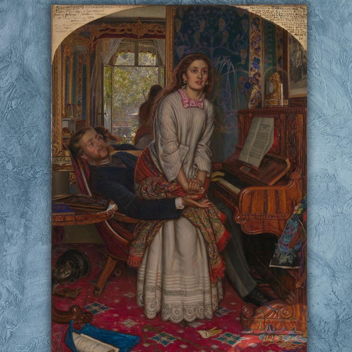 The Awakening Conscience Holman Hunt Pre-Raphaelite Classic Art Poster