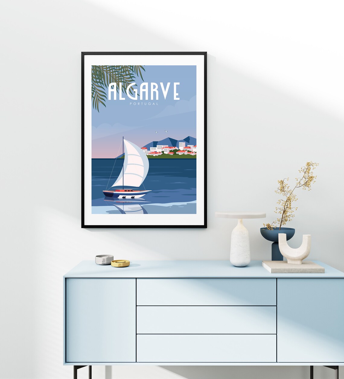 Algarve Travel Poster, Portugal Coastal Wall Art - Image 2