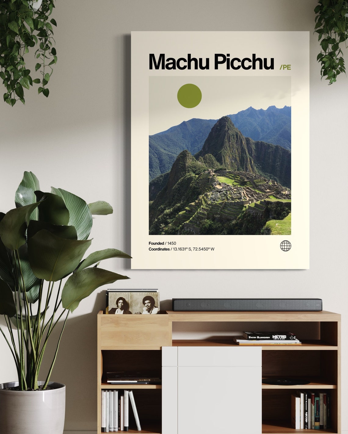 Machu Picchu Poster Minimalist Helvetica Mid Century Modern Machu Picchu Travel Print Machu Picchu Wall Art Machu Picchu Art Houseart - Image 3
