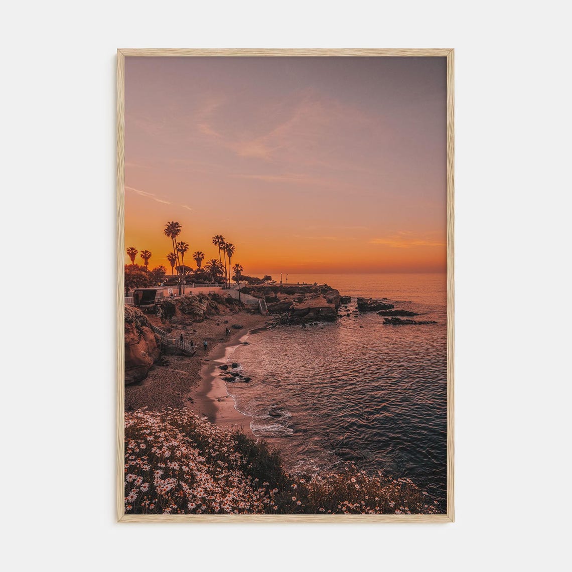 Calm Sunset Print Fine Art Color Photography Poster Tranquil Wall Decor Serene Landscape Art For Home Or Office