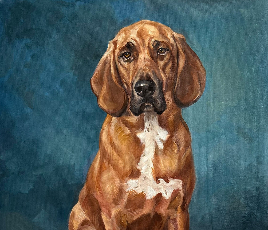 Custom Oil Pet Portrait Painting Dog Cat Or Horse One Of A Kind Oil Painting Of Your Pet Custom Pet Portrait