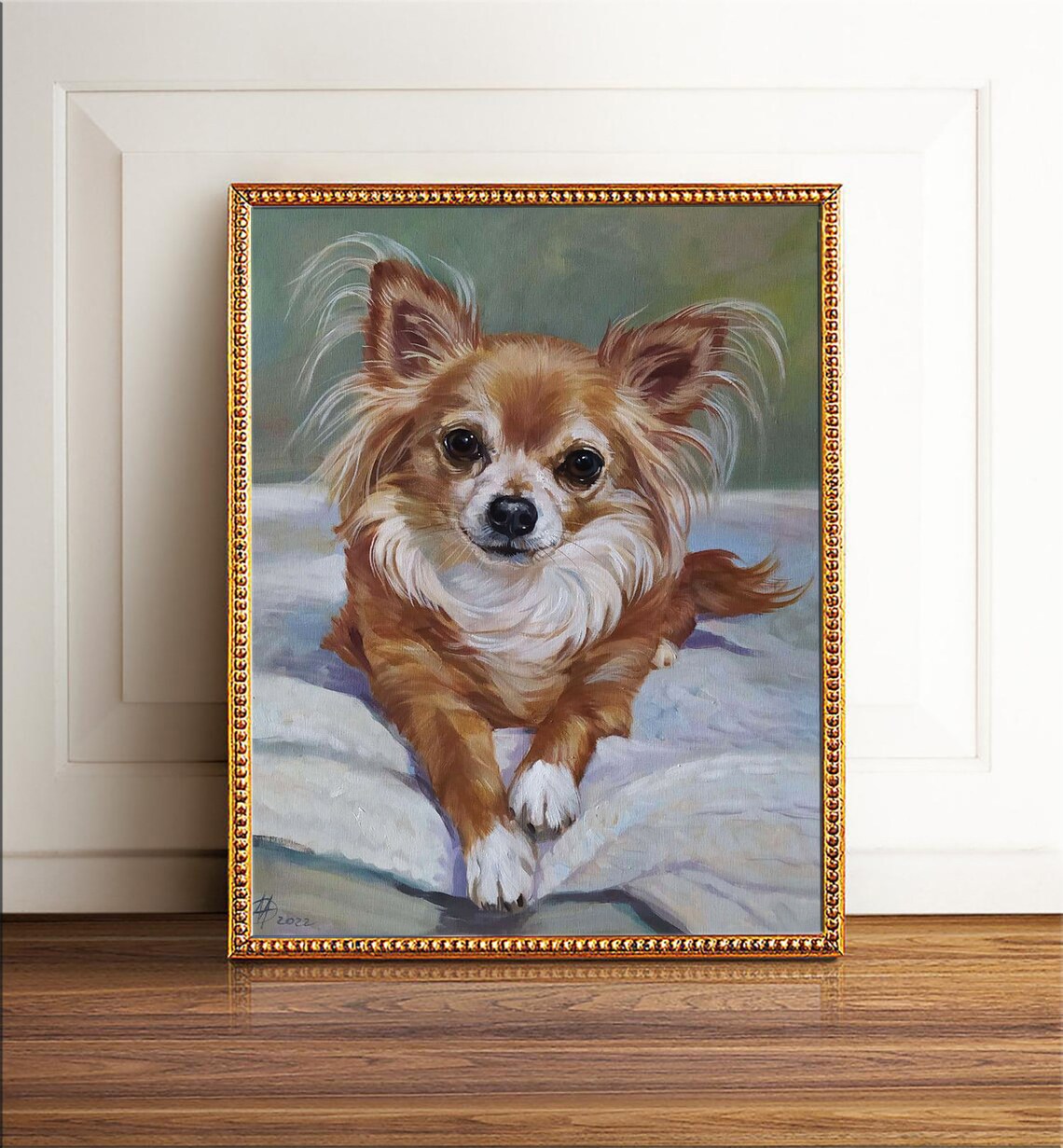 Custom Pet Portraits Oil Painting, Dog Portraits