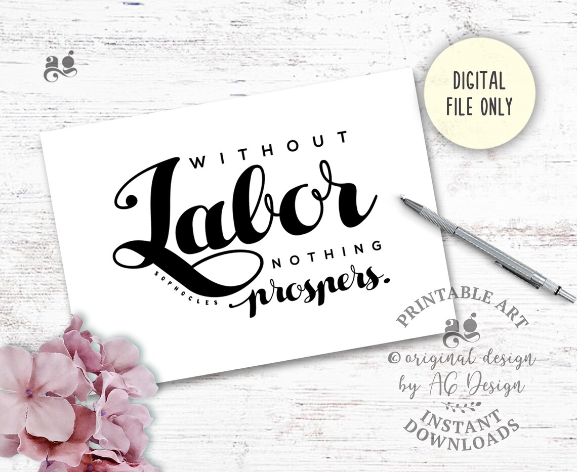 Without Labor Nothing Prospers, Sophocles Quote - Image 2