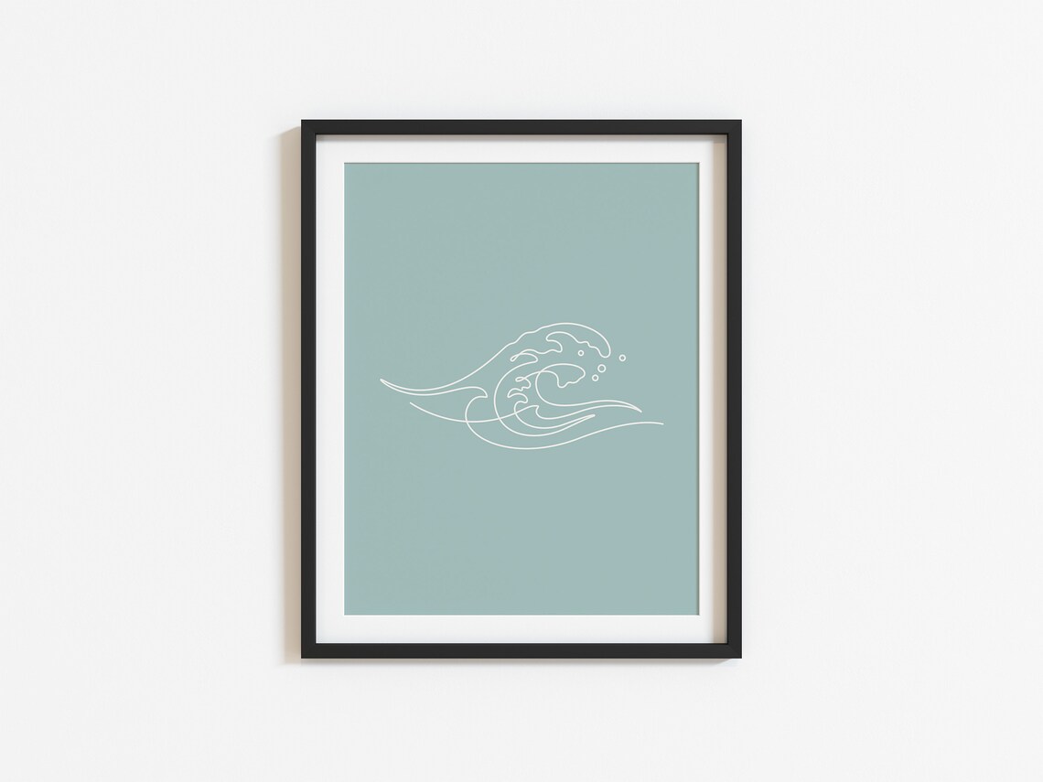 Make Waves Beach Nursery Decor, Boho Surf Poster