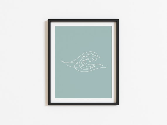 Make Waves Beach Nursery Decor, Boho Surf Poster