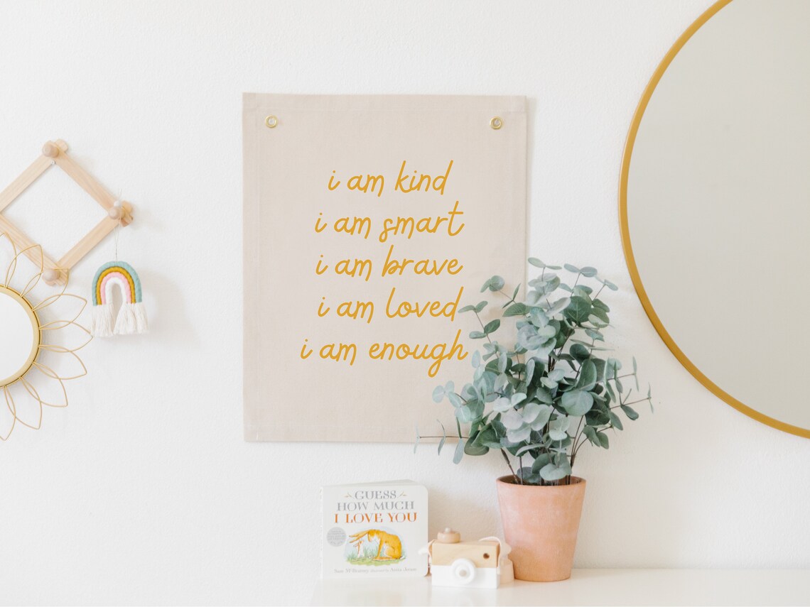 Affirmations For Kids Nursery Quote Art Print - Image 3