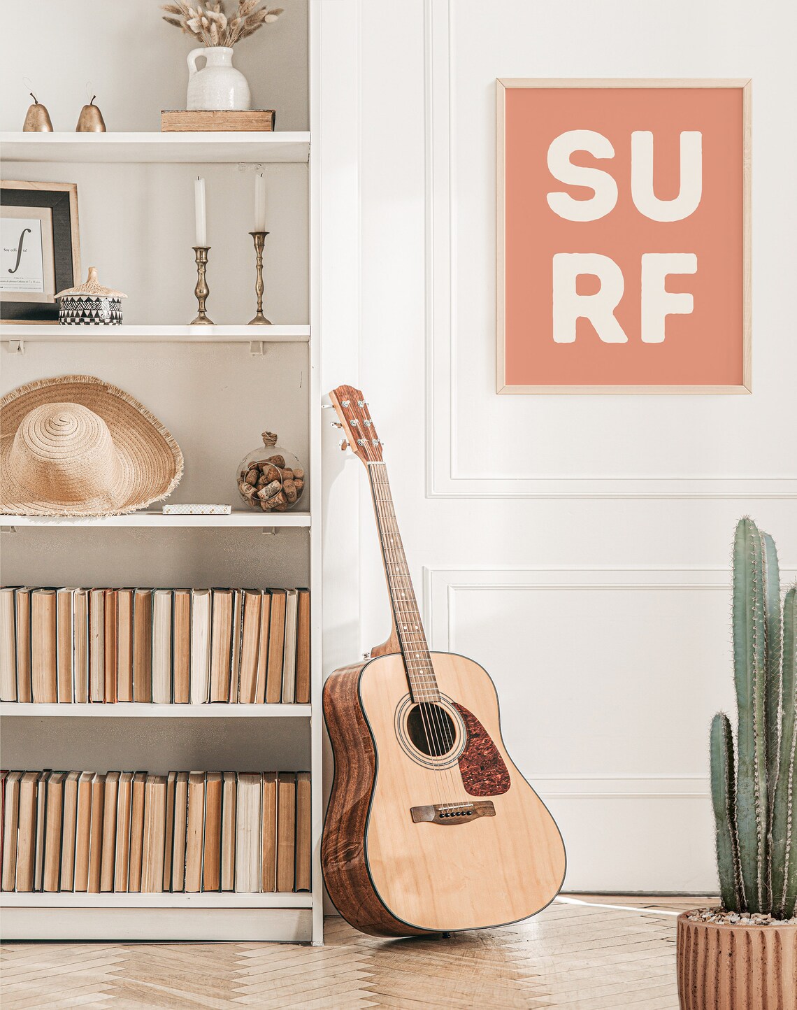 Boho Surf Wall Art, Beach Nursery Decor Poster - Image 3