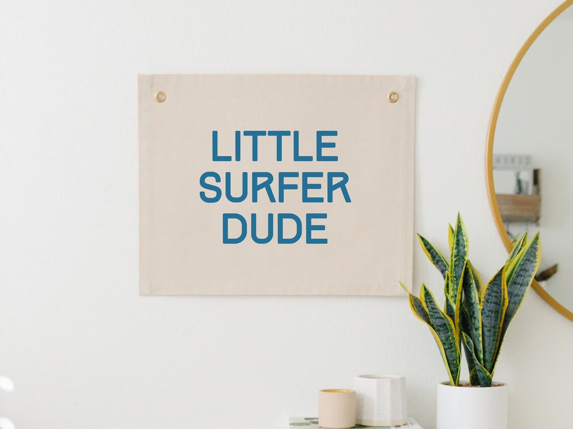 Little Surfer Dude Boho Surf Nursery Decor