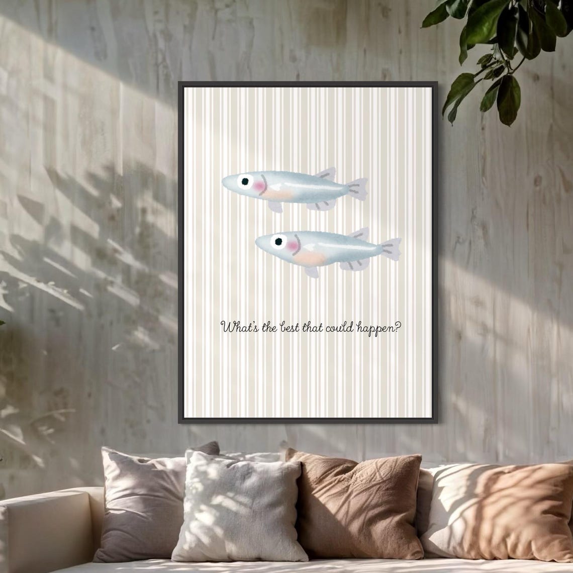 Whats The Best That Could Happen Fish Wall Art Vintage Nursery Decor Ocean Nursery Wall Art Prints Fish Decor Kids Room Nursery Fish - Image 2