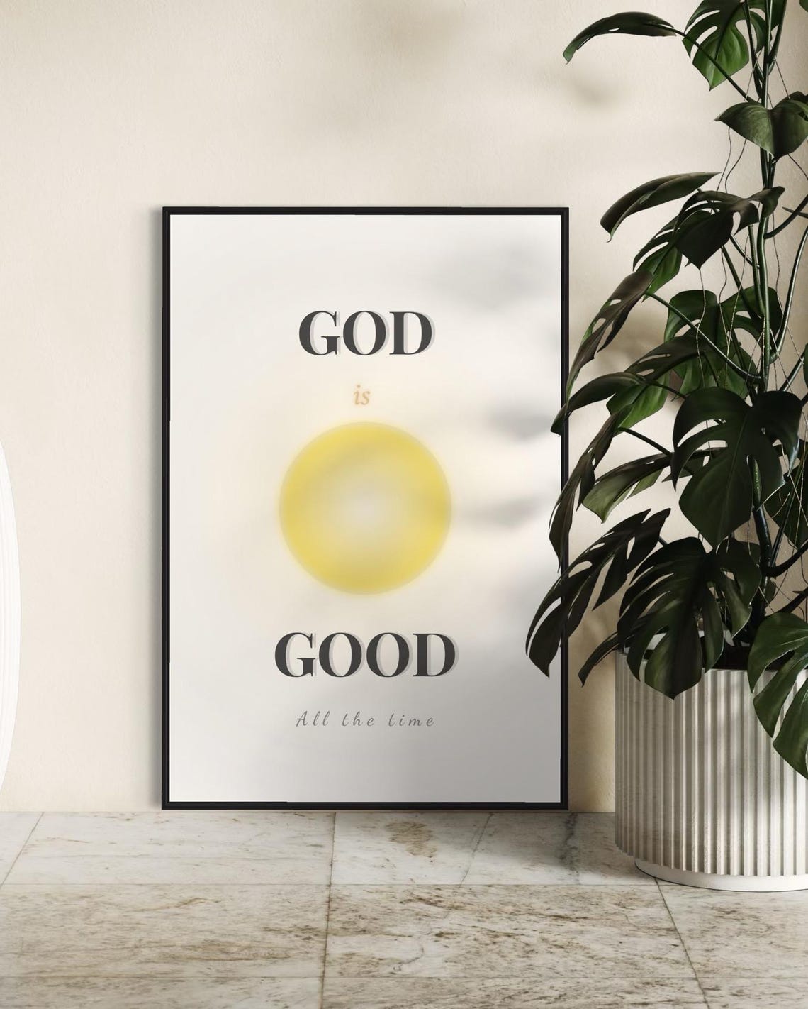 God Is Good All The Time Minimal Aura Art Trendy Christian Print Christian Home Decor Gifts Christian Inspirational Gifts Faith Mom - Image 4