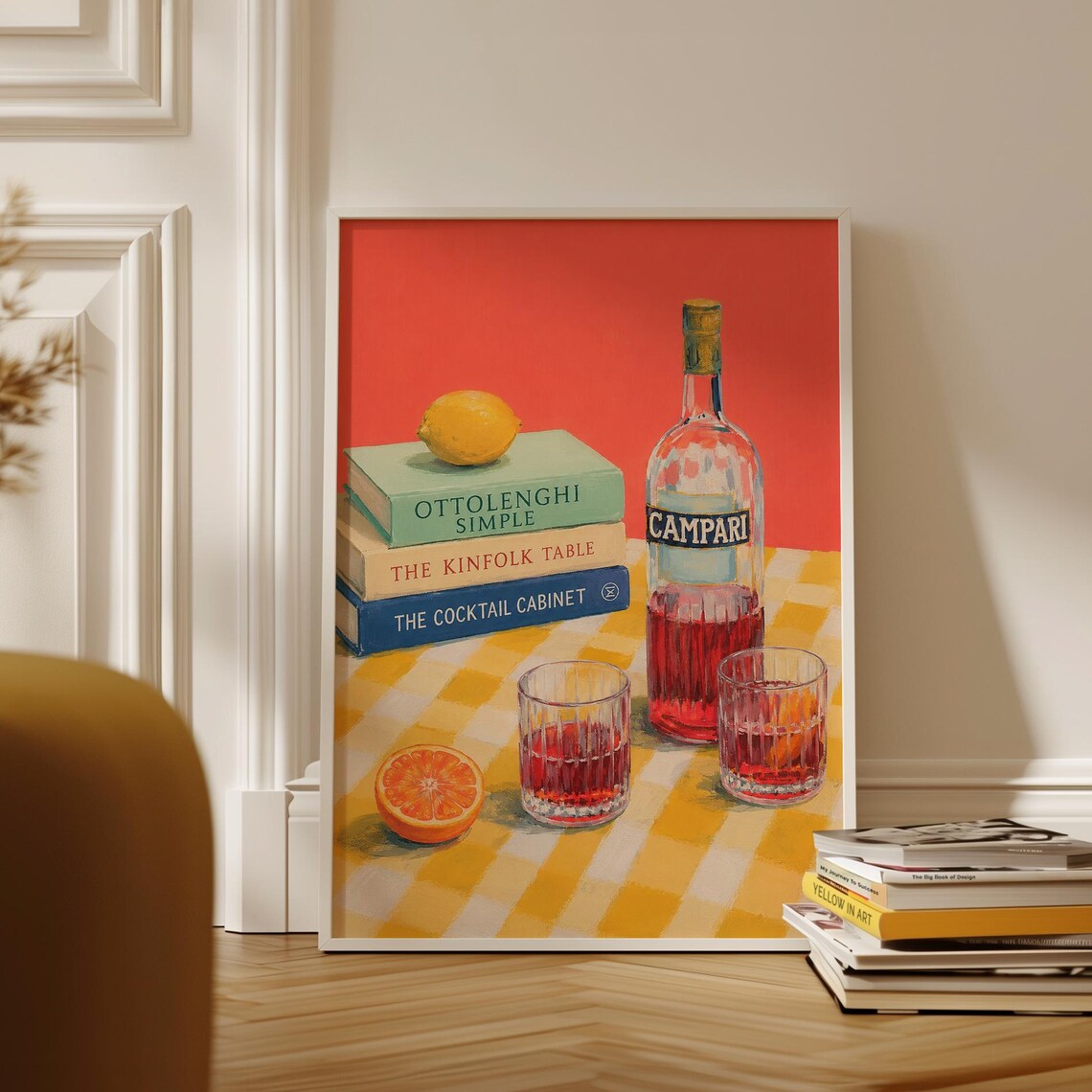 Campari Cocktail Art Print
