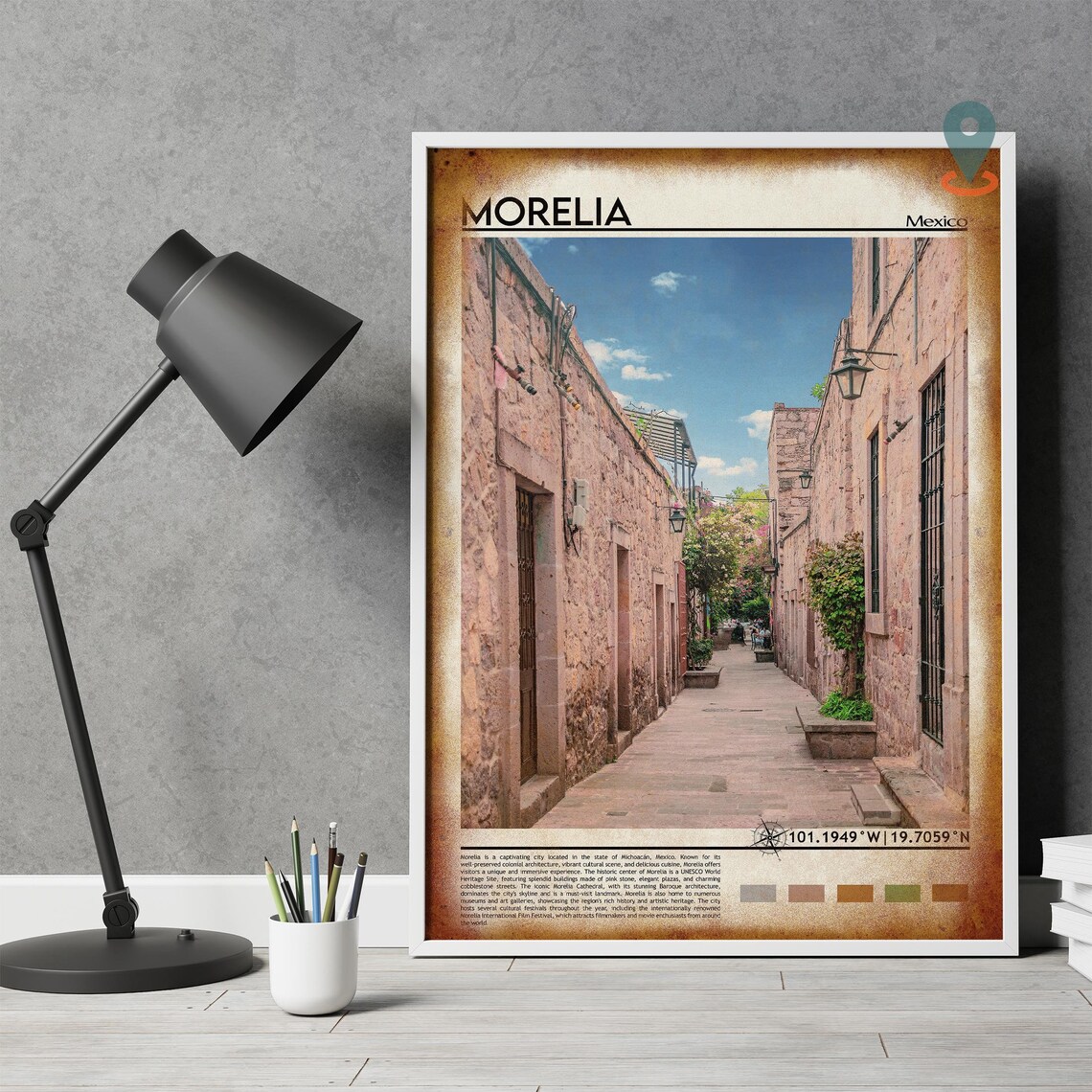 Morelia Print Morelia Poster Morelia Wall Art Morelia Travel Morelia Art Print Morelia Artwork Morelia Photo Morelia Mexico Print - Image 4