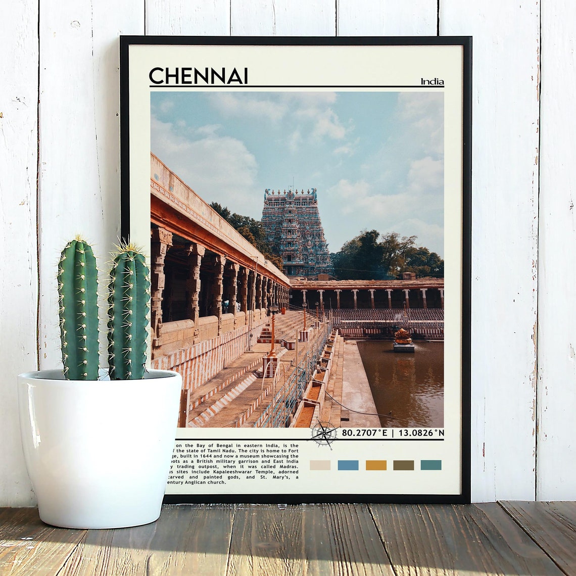 Chennai Print Chennai Art Chennai Poster Chennai Photo Chennai City Chennai Painting Chennai Poster Chennai Artwork India Poster - Image 2