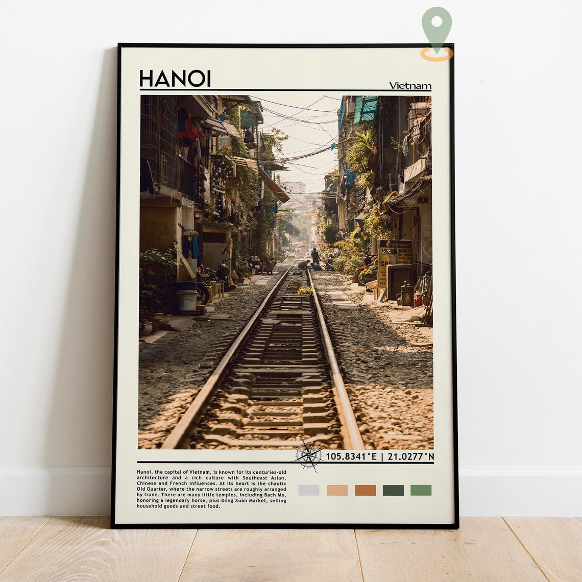 Hanoi Print Hanoi Art Hanoi Poster Hanoi Photo Hanoi Poster Print Hanoi Painting Hanoi Poster Hanoi Artwork Vietnam Poster - Image 2