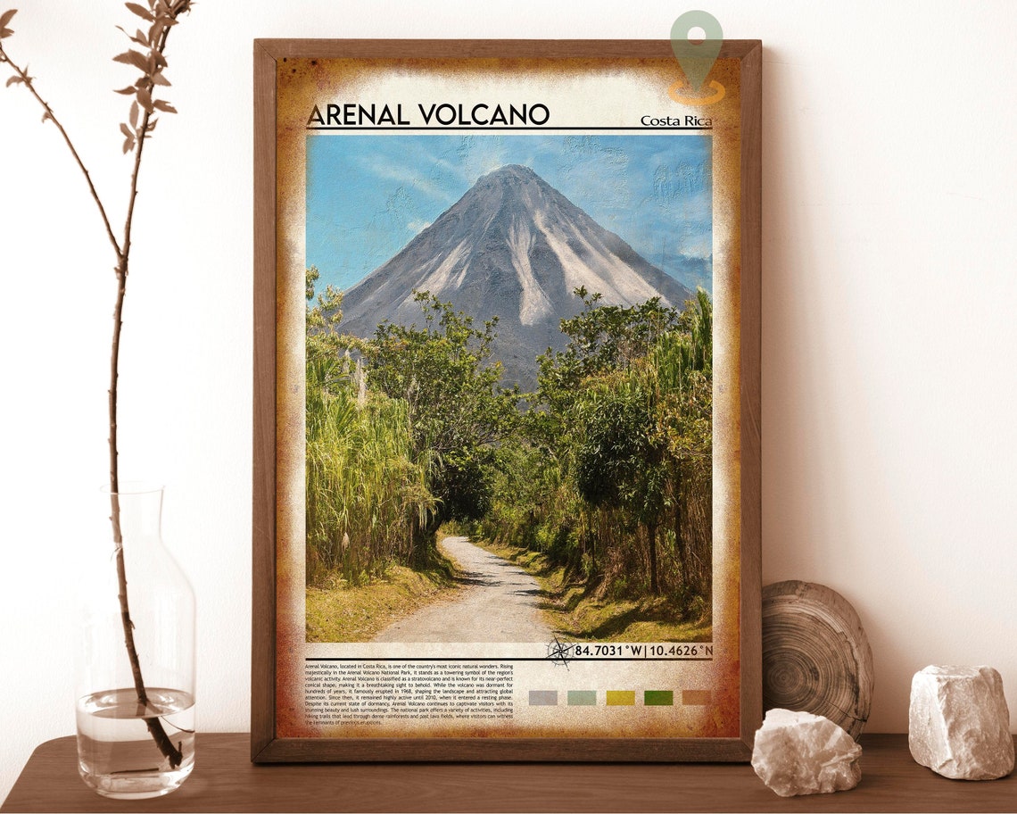 Arenal Volcano Print Arenal Volcano Poster Arenal Volcano Wall Art Arenal Volcano Travel Arenal Volcano Art Print Arenal Volcano Photo - Image 6