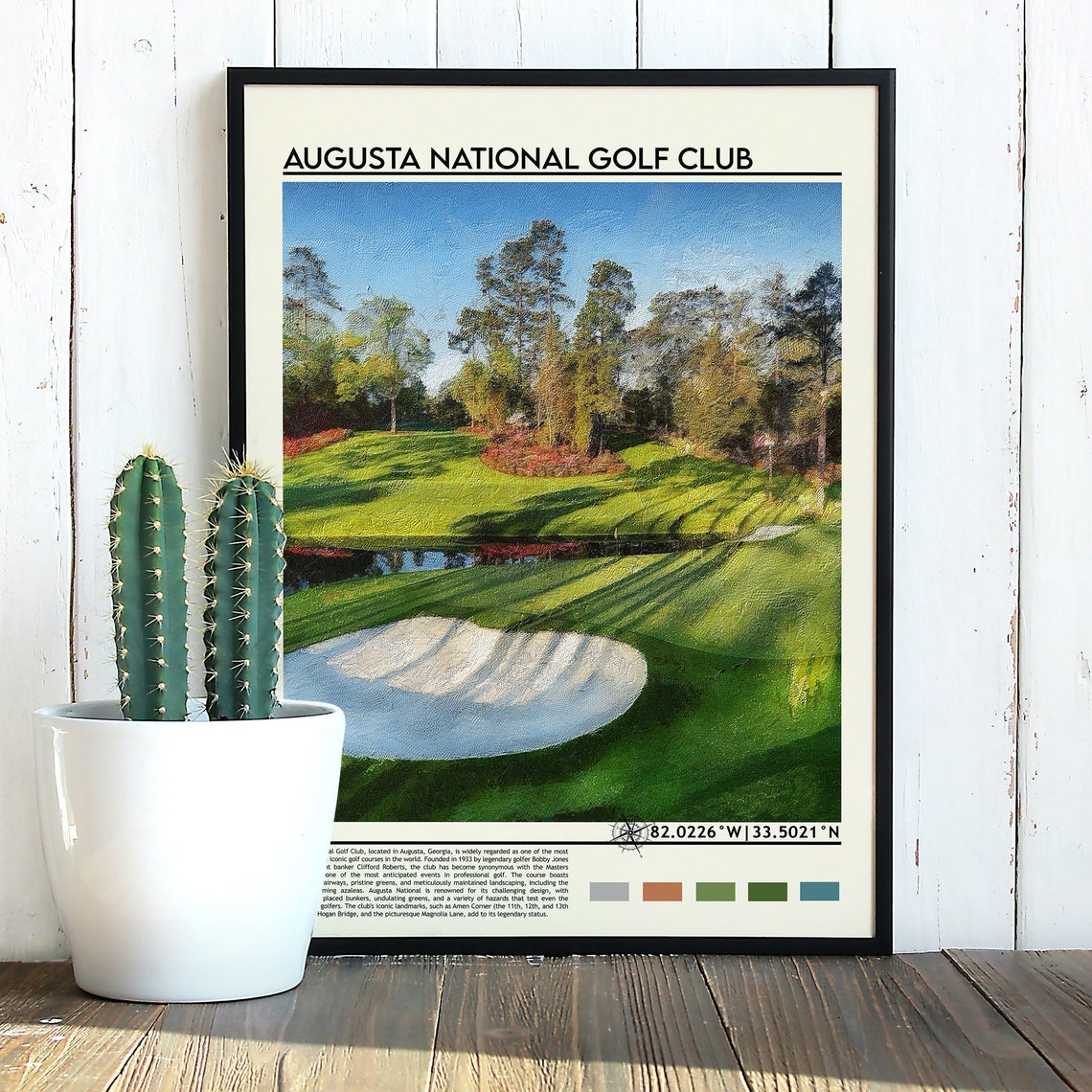 Augusta National Golf Club Georgia Fairway Masters Greens Poster - Image 3