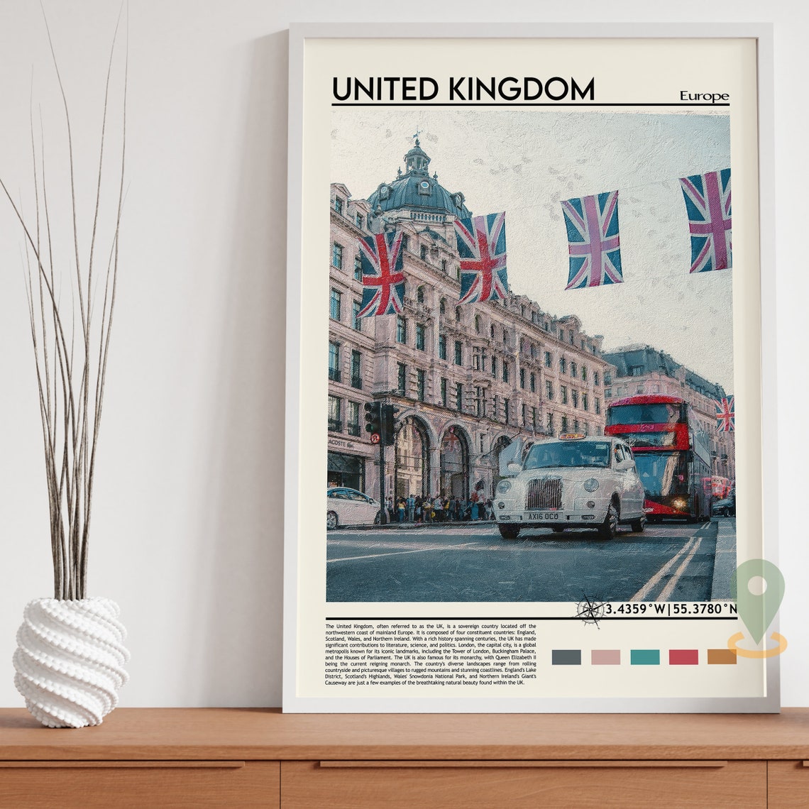 United Kingdom Print United Kingdom Poster United Kingdom Wall Art United Kingdom Travel United Kingdom Art Print London England Print - Image 3
