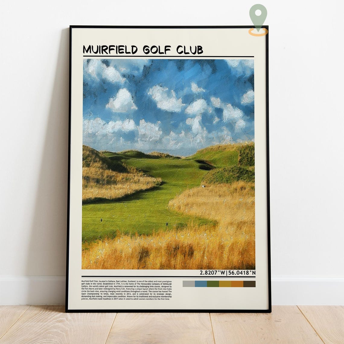 Muirfield Village Golf Club Muirfield Village Print Muirfield Village Poster Muirfield Village Wall Art Muirfield Village Art Print Golf - Image 4