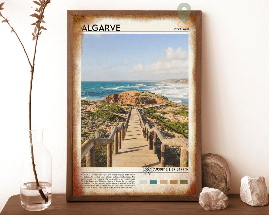 Algarve Print Algarve Art Algarve Poster Algarve Photo Algarve Poster Print Algarve Painting Portugal Poster Algarve Artwork - Image 6