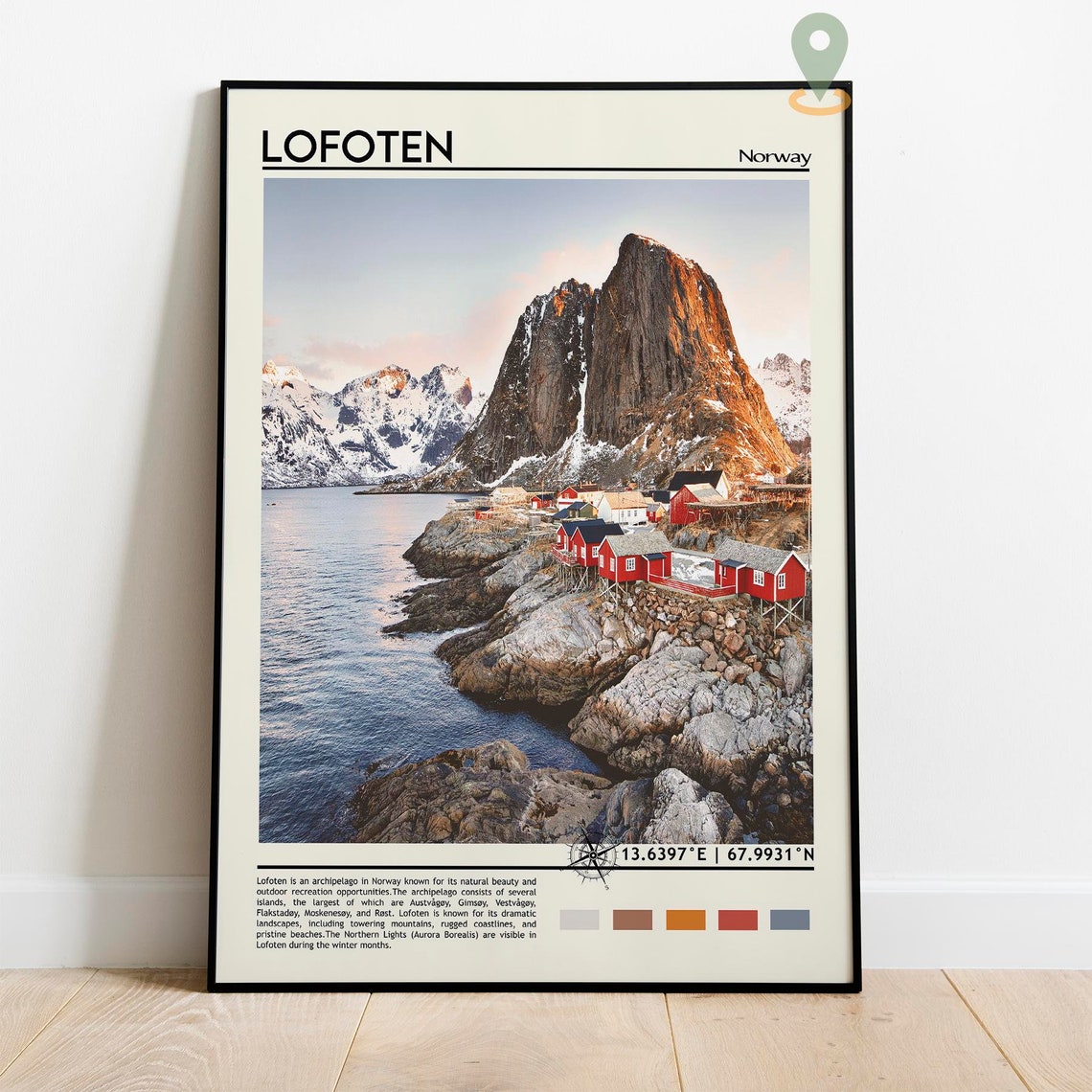 Lofoten Print Lofoten Art Poster Lofoten Photo Lofoten Poster Print Lofoten Painting Norway Poster Lofoten Artwork Lofoten Norway - Image 2