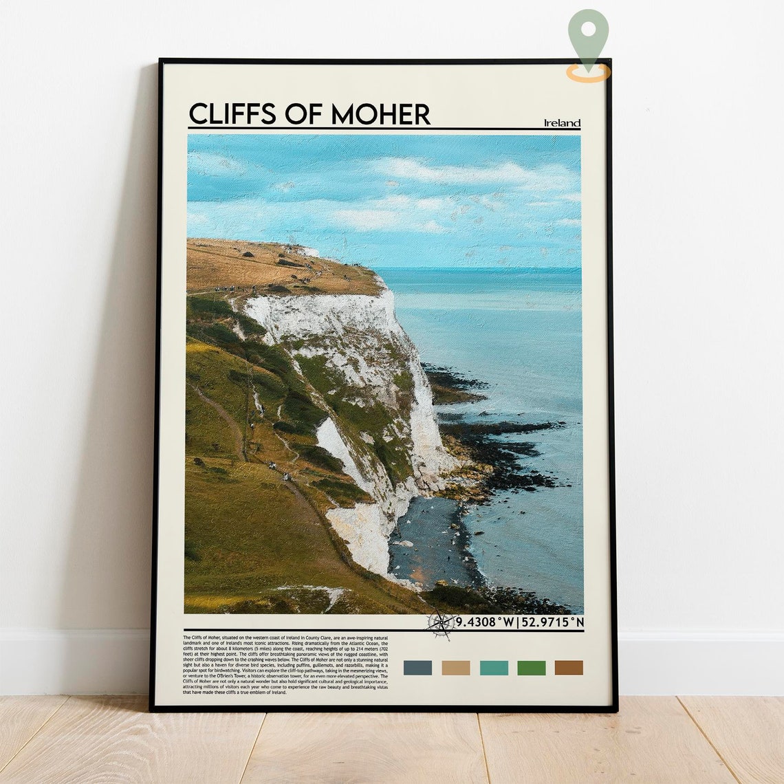 Cliffs of Moher Ireland Dramatic Sea Cliffs Coastal Scenery Print - Image 2