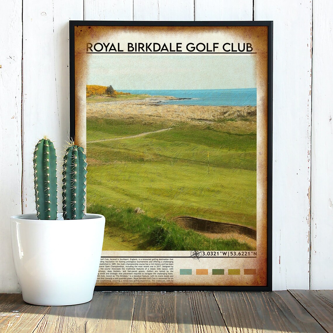 Royal Birkdale Golf Club Southport Coastal Links Fairway Poster - Image 4