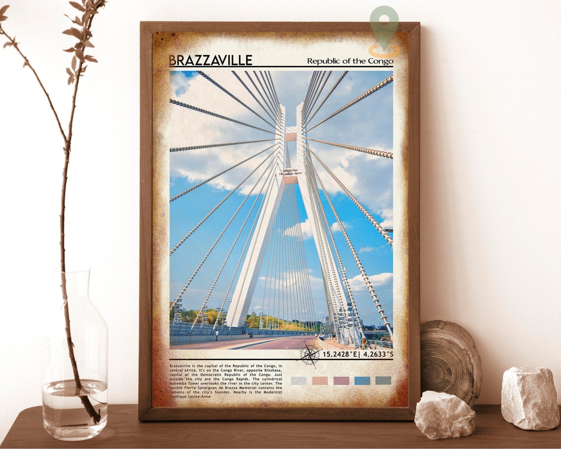 Brazzaville Print Brazzaville Art Brazzaville Poster Brazzaville Photo Brazzaville Poster Print Brazzaville Painting Congo Poster - Image 6