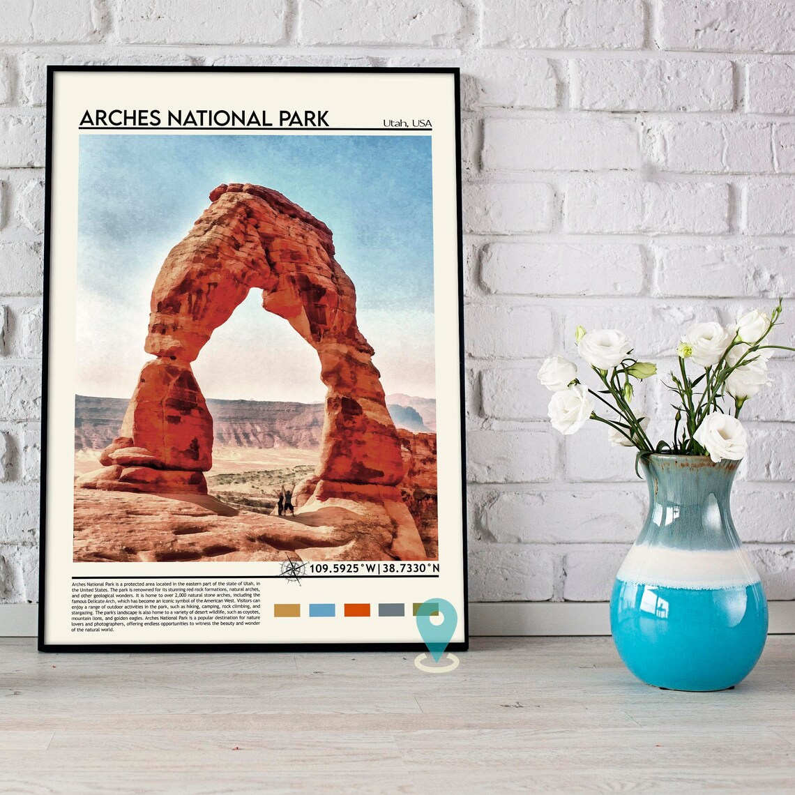 Arches National Park Utah Delicate Arch Red Rock Desert Poster - Image 5